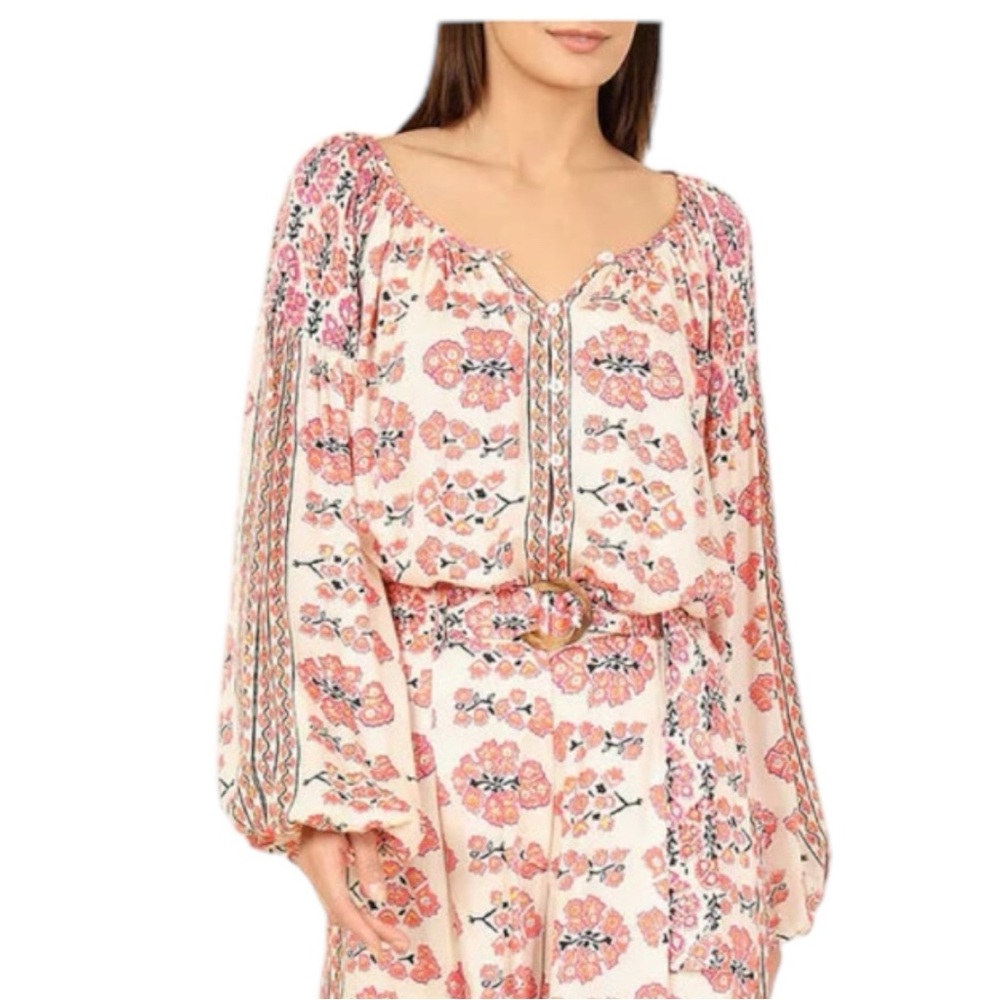 NWT Omika Truro Hibiscus Flora Blouse XL